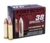 Fort Scott Munitions 38P081SCV Tumble Upon Impact TUI 38 Special P 81 gr Solid Copper Spun 20 Per Box 25 UPC: 758381721259