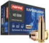 Norma Ammunition 801407727 Safeguard 40 S&amp;W 180 gr Jacketed Hollow Point 50 Per Box/ 20 Case UPC: 810036151672