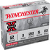 Winchester Super-X 12 Gauge Shotshell Ammunition, 3 Inch, 1210 FPS, 15 Pellet, #00 Buck - 15 Cartridge Box ( 15 / 1 )