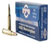PPU PP222 Standard Rifle 222 Rem 50 gr Soft Point 20 Per Box 50 UPC: 8605003812289