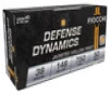 Fiocchi Defense Dynamics, 38 Special, 148 Grain, Jacketed Hollow Point, Case of 1000