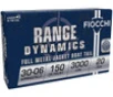 Fiocchi, Range Dynamics, .30-06 Springfield, 150 Grain, Full Metal Jacket, Case of 200