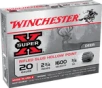 Winchester Super-X 20 GA Rifled Slug 3/4 oz 5-Rounds 2.75&quot; 