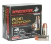 Winchester PDX1 Defender Nickel Plated Brass .45 ACP 230-Grain 20-Rounds BJHP 