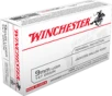 Winchester USA Brass 9mm 115-Grain 50-Rounds JHP 
