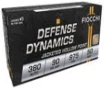 Fiocchi Defense Dynamics Brass .380 ACP 90-Grain 50-Rounds JHP 