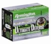 Remington Ammunition Ultimate Defense Brass Jacketed Hollow Point 230 Grain Nickel Plated Brass .45 ACP 20Rds 