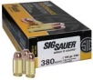 Sig Sauer Elite Performance Brass .380 Ammo 100-Grain 50-Rounds FMJ 