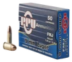 PPU Centerfire Handgun Brass 9mm 115-Grain 50-Rounds FMJ 