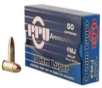PPU Centerfire Handgun Brass 9mm 124 Grain 50-Rounds FMJ 