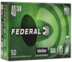 Federal BallistiClean Brass .40 SW 125 Grain 50-Rounds LFF 