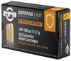 Prvi Partizan PPU Defense 180 Grain .40 S&amp;W Ammunition 50 Rounds 