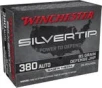 Winchester Silvertip .380 Ammo Brass 85-Grain 20-Rounds SJHP 