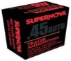 Supernova Red Tracer Brass .45 ACP 225 Grain 20-Rounds FMJ 