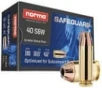 Norma Safeguard Brass .40 SW 180 Grain 50-Rounds JHP 