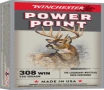 Winchester Power Point Brass .308 Win 150 Grain 20-Rounds PP 