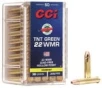 CCI Ammunition TNT Green Brass .22 Mag 30-Grain 50-Rounds HP 