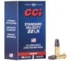 CCI Standard Velocity .22 LR 40-Grain 50-Rounds Brass Casings LRN Projectiles 
