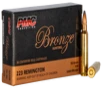 PMC Ammunition Bronze Brass .223 Rem 55-Grain 20-Rounds PSP 
