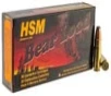 HSM BEAR LOAD 458 SOCOM 350GR JACKETED FLAT POINT 20 ROUNDS PER BOX 