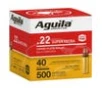 Aguila Super Extra High Velocity Brass .22 LR 40-Grain 500-Rounds CPSP 