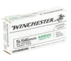 Winchester 5.56 M855 Green Tip Brass 62-Grain 20-Rounds FMJ 