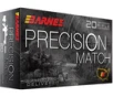 Barnes Precision Match Brass .223 Rem 55 Grain 20-Rounds OTM BT 