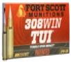 Fort Scott Munitions Tumble Upon Impact (TUI) Brass .308 Win 20-Rounds 