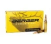 Berger Bullets Elite Hunter Brass 6mm Creedmoor 108 Grain 20-Rounds HPBT 