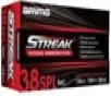 Ammo Inc. Streak Visual Red .38 SPL 158 Grain 50-Rounds TMC 
