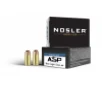 Nosler ASP 9mm Ammo 124gr JHP 20 Rounds