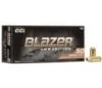 CCI Blazer Brass Handgun Ammunition 10mm Auto 180 gr FMJ 1200 fps 50/ct