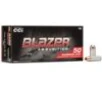 CCI Blazer Aluminum Handgun Ammunition 10mm Auto 200 gr FMJ 1050 fps 50/ct