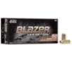 CCI Blazer Brass Handgun Ammunition .40 S&amp;W 180 gr FMJ 985 fps 50/ct