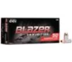 CCI Blazer Aluminum Handgun Ammunition .40 S&amp;W 165 gr FMJ 1100 fps 50/ct