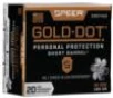 Speer Gold Dot Short Barrel Handgun Ammunition .40 S&amp;W 180 gr HP 950 fps 20/ct