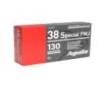 Aguila Handgun Ammuntion .38 Spl 130 gr FMJ 950 fps 50/ct