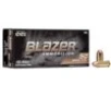 CCI Blazer Brass Handgun Ammunition .45 ACP 230 gr FMJ 830 fps 50/ct