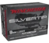 Winchester Silvertip Handgun Ammunition 9mm Luger 115 gr. JHP 1225 fps 20/ct