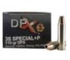 COR-BON Handgun Ammunition .38 Spl (+P) 110 gr DPX 1050 fps 20/box