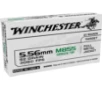 Winchester USA Lake City M855 Green Tip Rifle Ammunition 5.56mm 62 gr. FMJ 3060 fps 20/ct