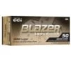Blazer Brass Handgun Ammunition 9mm Luger 115gr JHP 1145 fps 50/ct