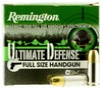 Remington 40 S&amp;W HD40SWA Ultimate Defense Full Size Handgun 165 Grain Brass Jacketed Hollow Point 20 rounds