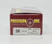 Precision One 38 Special Ammunition 125 Grain Jacketed Hollow Point 50 rounds