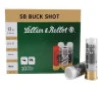 Seller &amp; Bellot 12 Gauge Ammunition SB12BSH 2-3/4&#039;&#039; 4 Buck 21 Pellets 1185fps 10 Rounds