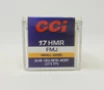 CCI 17 HMR Ammunition 0055 Small Game 20 Grain Full Metal Jacket Case of 2000 Rounds