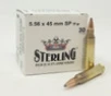 Sterling 5.56x45mm NATO Ammunition STRLG55655SP 55 Grain Soft Point PACK 300 Rounds
