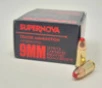 Supernova 9mm Ammunition PMSN9MMR 119 Grain Red Tracer Full Metal Jacket 20 Rounds