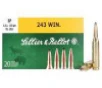 Sellier &amp; Bellot 243 Winchester Ammunition SB243A 100 Grain Soft Point 20 rounds