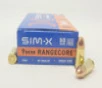 SIMX 9mm Ammunition Rangecore Lead Free SIMX9MMRC 50 Grain Full Metal Jacket 50 Rounds